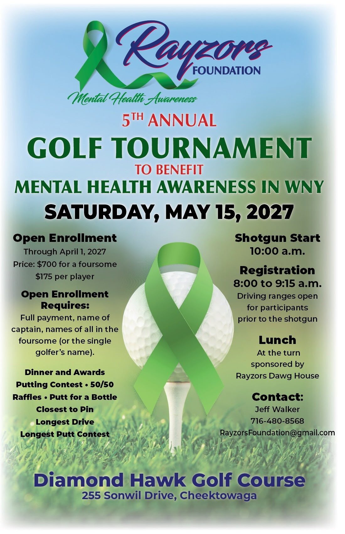 Rayzors Foundation 2027 5th Annual Golf Tournament